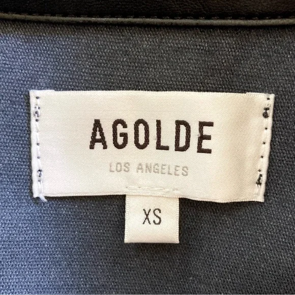 AGOLDE Paloma vegan leather shirt. 🖤 - Picture 8 of 10